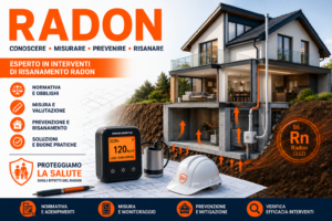 Corso di formazione per Esperto in interventi di mitigazione del gas Radon, dedicato alle tecniche di monitoraggio, valutazione del rischio e risanamento degli edifici per la riduzione dell'esposizione al Radon.