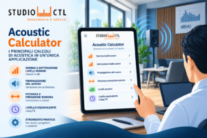 Acoustic Calculator – applicazione Studio CTL per calcoli acustici