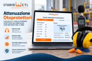 Calcolo attenuazione otoprotettori con metodo HML e OBM
