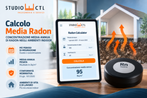 Calcolo della concentrazione media annua di radon – App Studio CTL