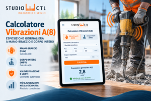 Calcolatore Vibrazioni A(8) Studio CTL per esposizione mano-braccio HAV e corpo intero WBV