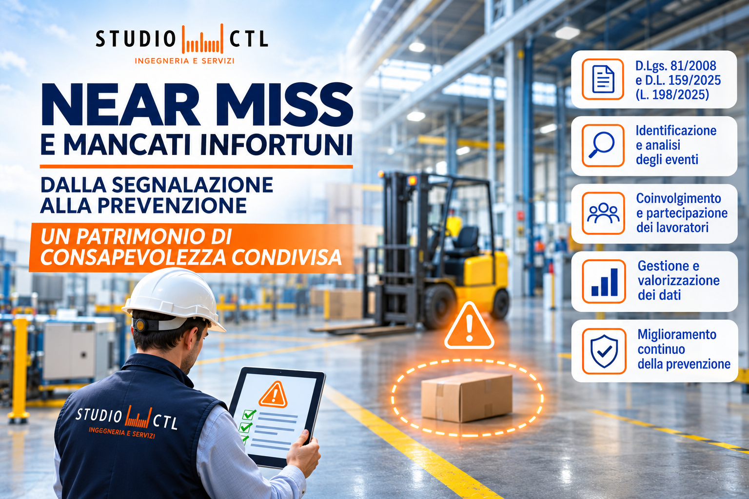 Near miss e mancati infortuni - Segnalazione, analisi e prevenzione - Studio CTL
